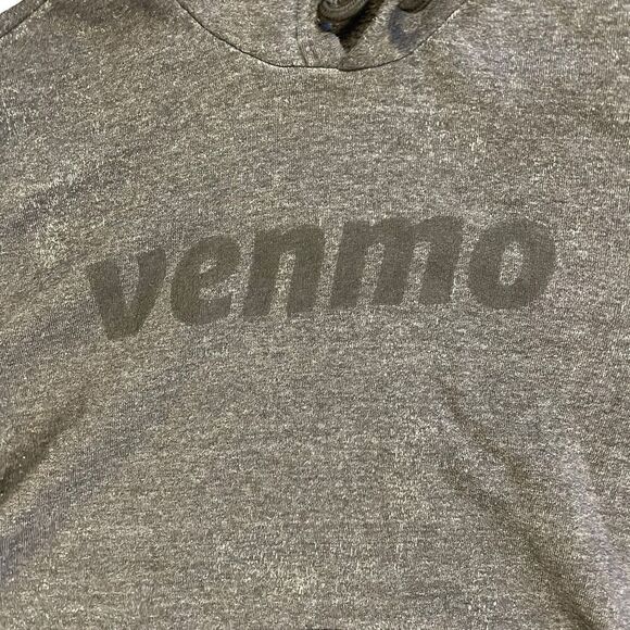 Alternative Heather Gray Venmo Hoodie Sz M - Picture 4 of 12